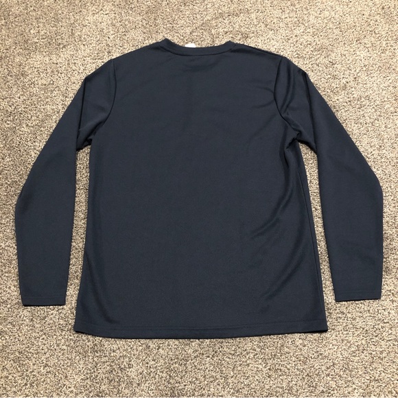 Snap On Tools Shirt Mens M Blue Long Sleeve Henley Employee Uniform Workwear - Picture 2 of 7